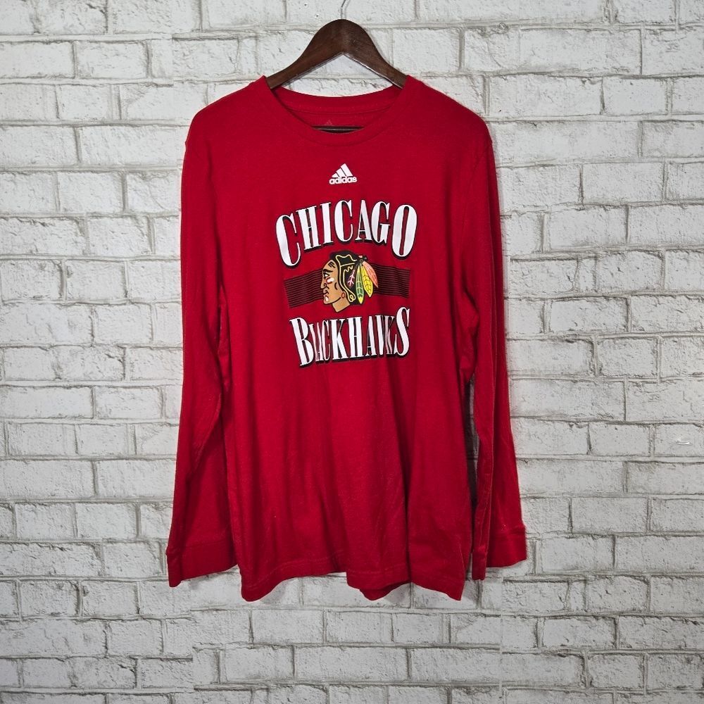 Adidas Chicago Blackhawks long sleeve tee